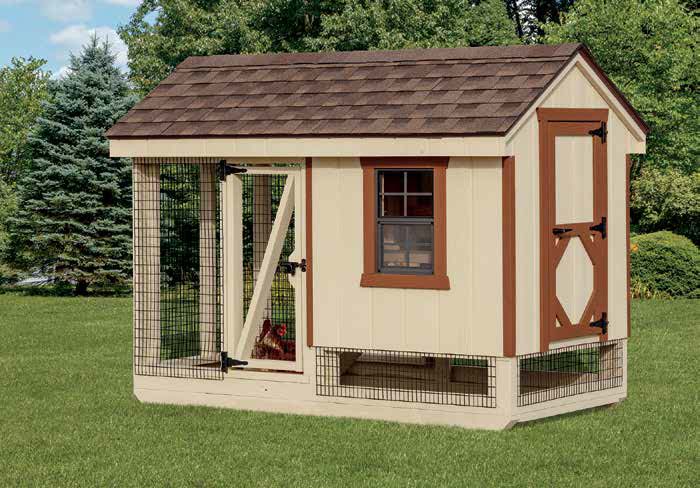 A-Frame Combination chicken coop.