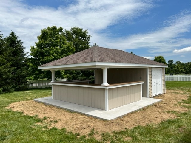16x24 Vinyl Hip-Roof Cabana