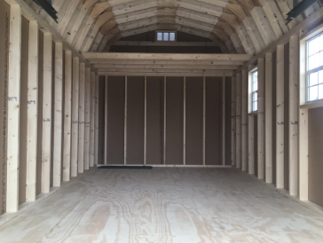 Empty Interior of Barn Shed