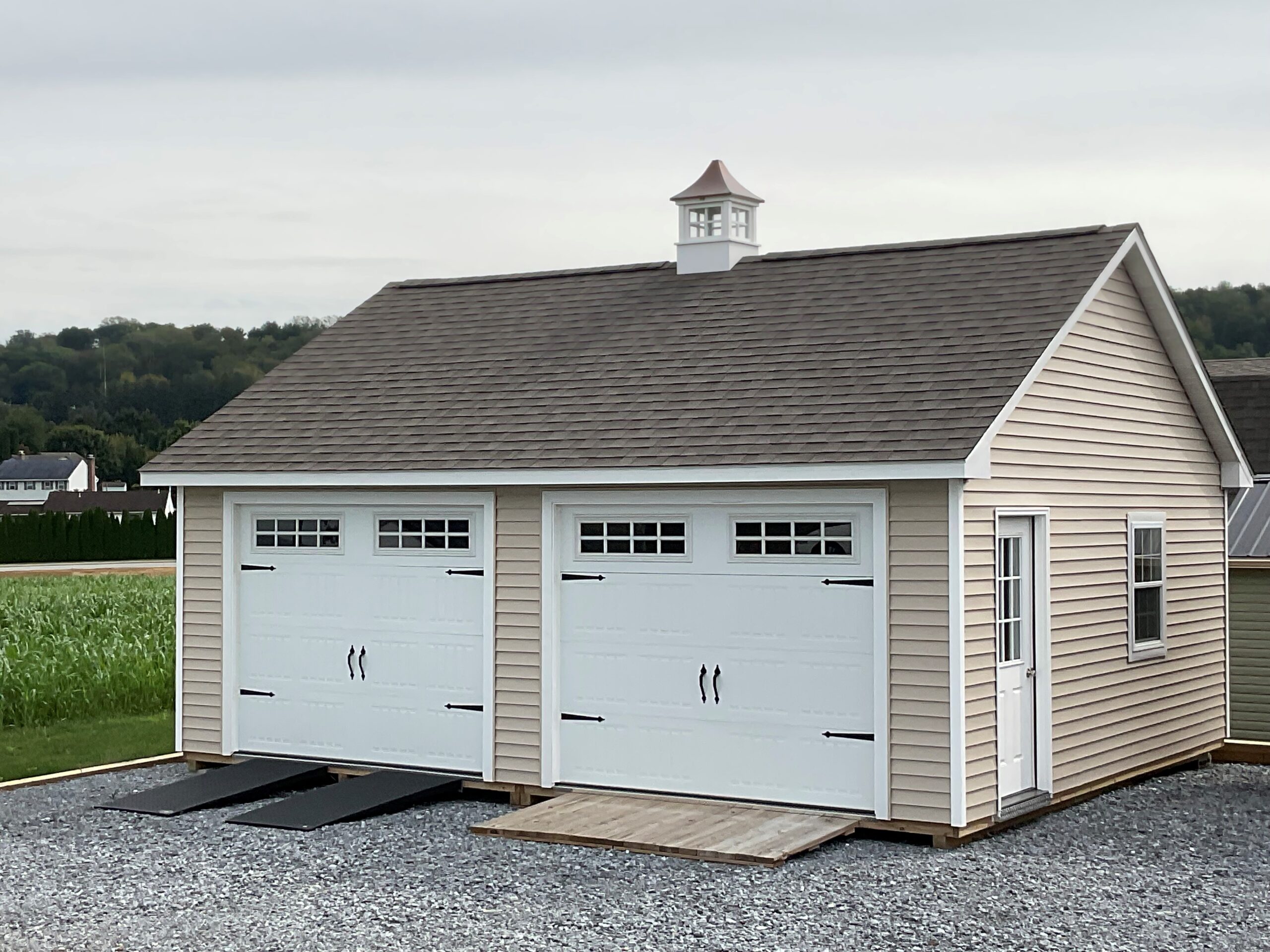 20x24 Vinyl Two Car Garage - Glick Structures