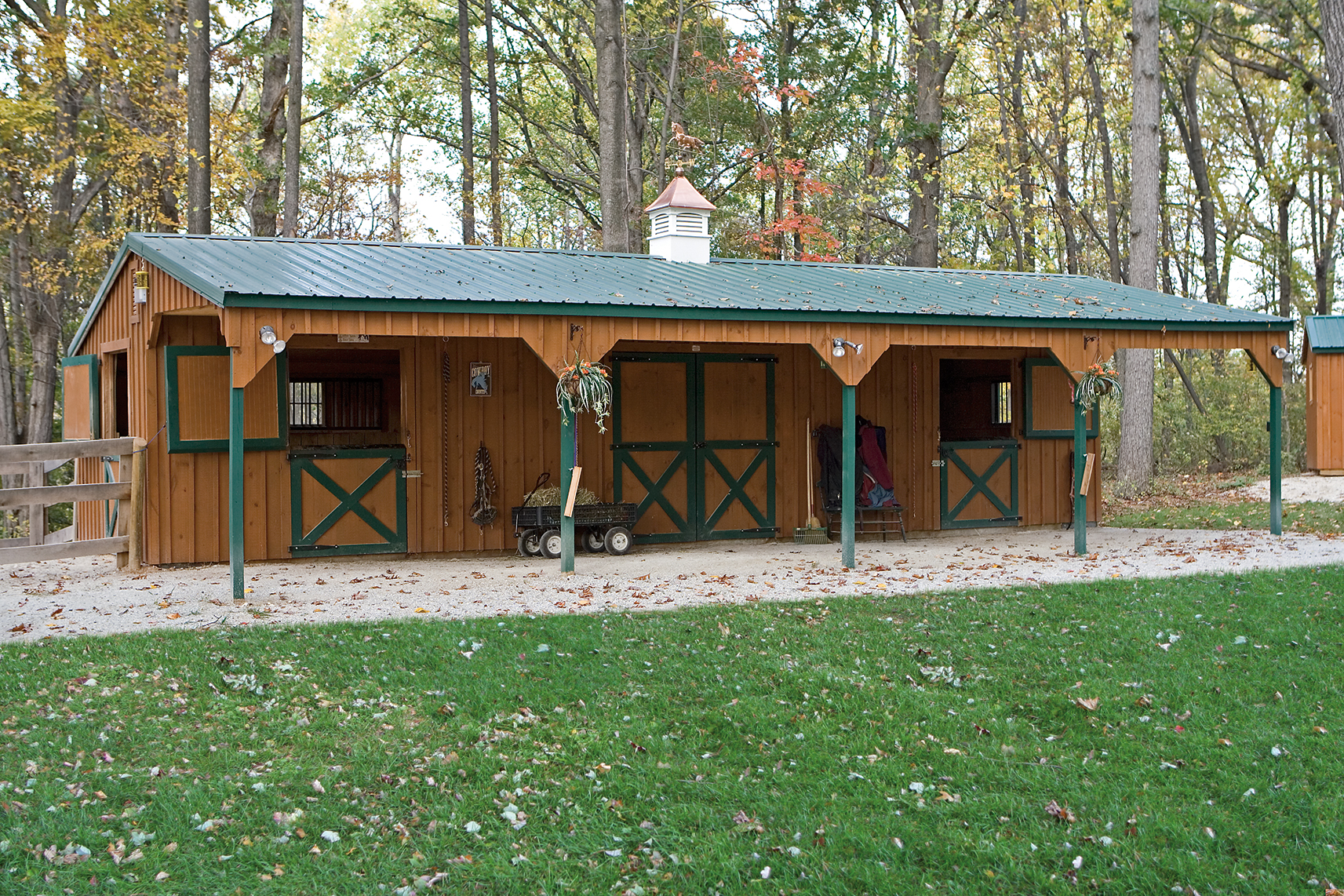 Run-In Horse Shed