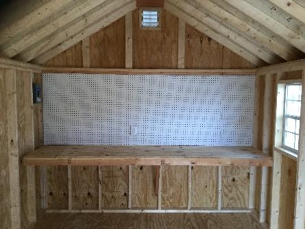 Pegboard Shed Option