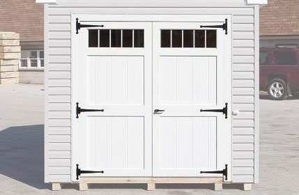 Transom Windows in Doors Shed Option